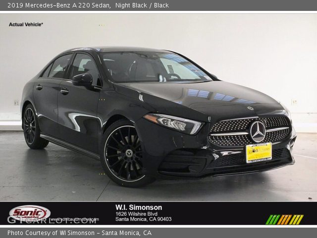 2019 Mercedes-Benz A 220 Sedan in Night Black