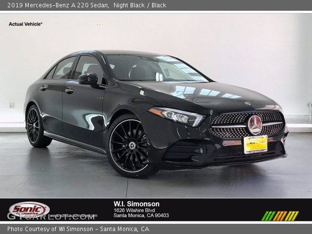 2019 Mercedes-Benz A 220 Sedan in Night Black