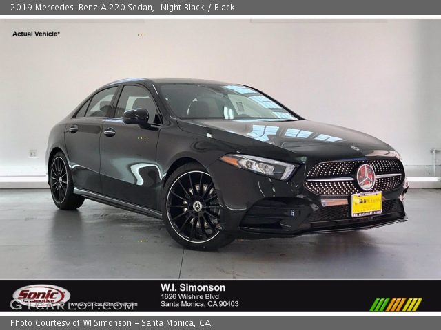 2019 Mercedes-Benz A 220 Sedan in Night Black