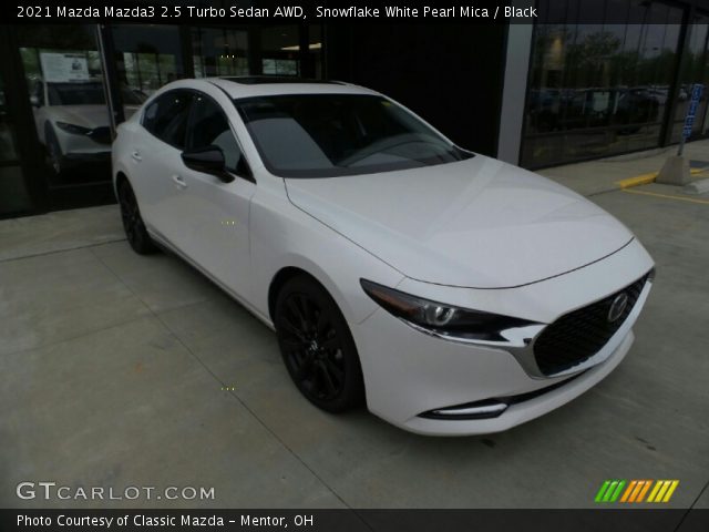 2021 Mazda Mazda3 2.5 Turbo Sedan AWD in Snowflake White Pearl Mica