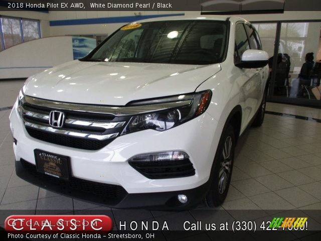 2018 Honda Pilot EX AWD in White Diamond Pearl