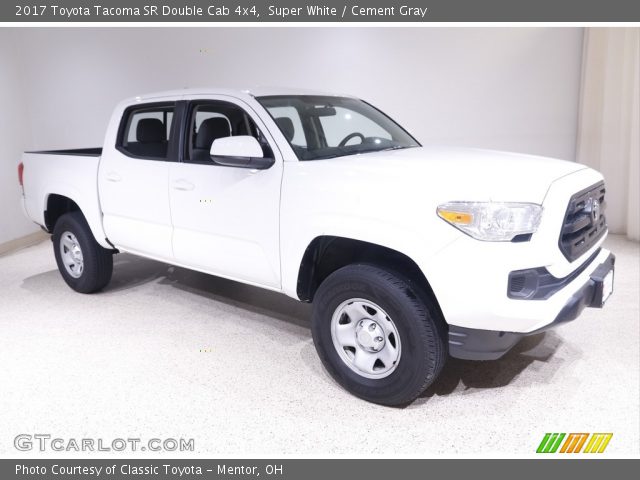 2017 Toyota Tacoma SR Double Cab 4x4 in Super White