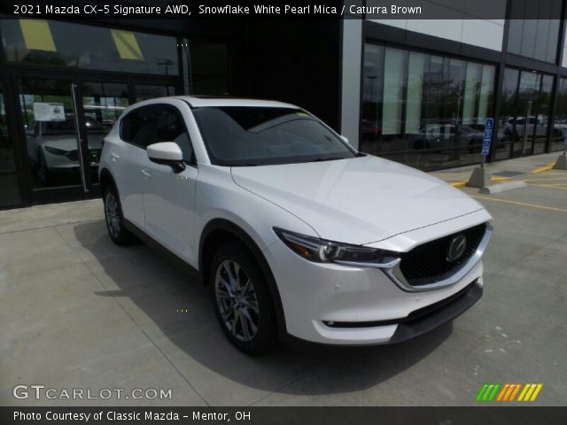 2021 Mazda CX-5 Signature AWD in Snowflake White Pearl Mica