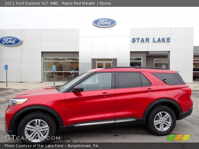 2021 Ford Explorer XLT 4WD in Rapid Red Metallic