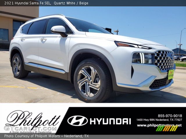 2021 Hyundai Santa Fe SEL in Quartz White