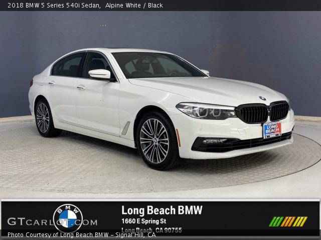 2018 BMW 5 Series 540i Sedan in Alpine White