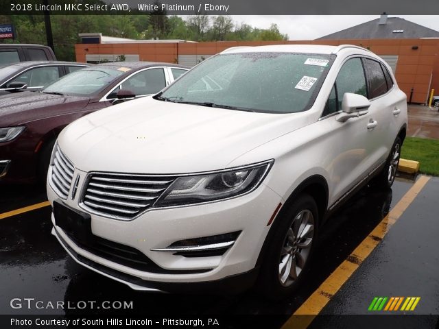 2018 Lincoln MKC Select AWD in White Platinum
