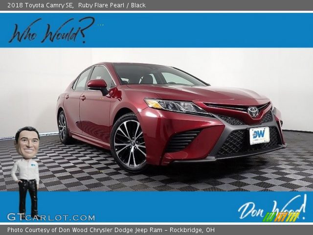 2018 Toyota Camry SE in Ruby Flare Pearl