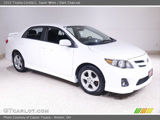 2013 Toyota Corolla S in Super White