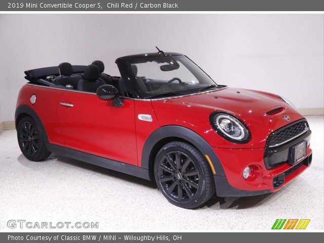 2019 Mini Convertible Cooper S in Chili Red