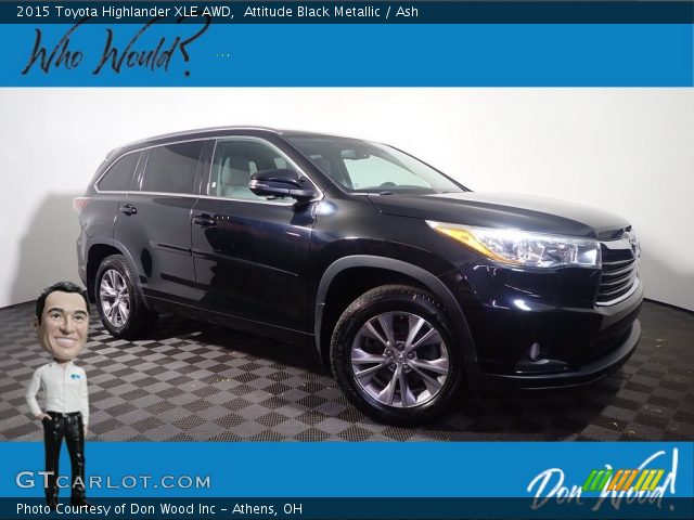2015 Toyota Highlander XLE AWD in Attitude Black Metallic
