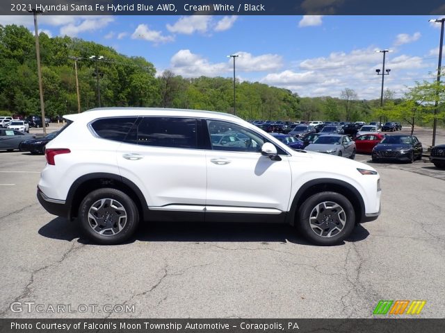 2021 Hyundai Santa Fe Hybrid Blue AWD in Cream White