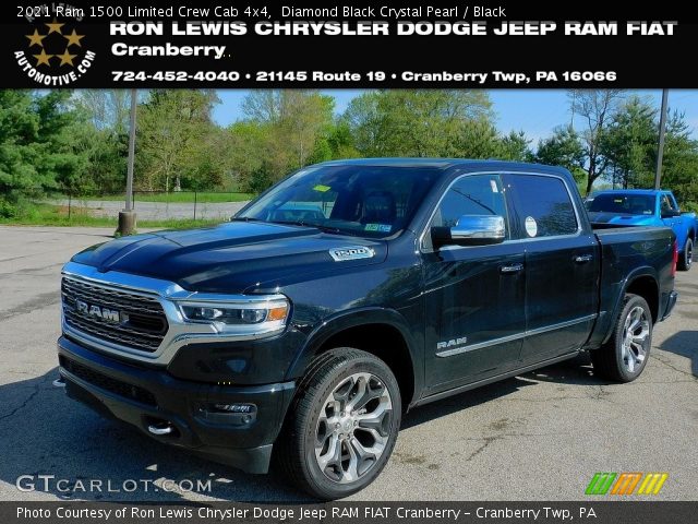 2021 Ram 1500 Limited Crew Cab 4x4 in Diamond Black Crystal Pearl