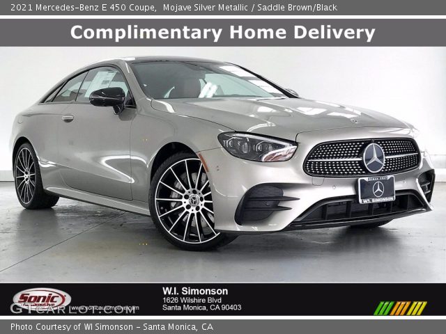 2021 Mercedes-Benz E 450 Coupe in Mojave Silver Metallic