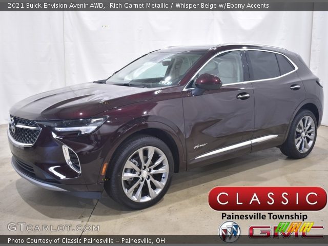 2021 Buick Envision Avenir AWD in Rich Garnet Metallic