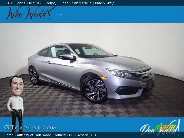 2016 Honda Civic LX-P Coupe in Lunar Silver Metallic