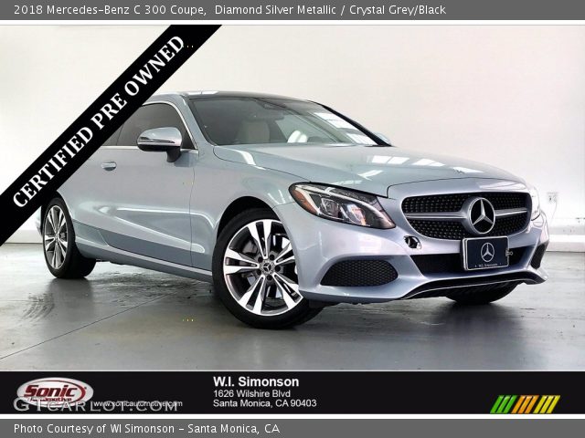 2018 Mercedes-Benz C 300 Coupe in Diamond Silver Metallic