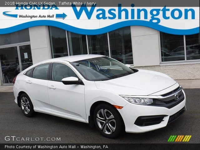 2018 Honda Civic LX Sedan in Taffeta White