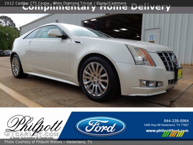 2012 Cadillac CTS Coupe in White Diamond Tricoat