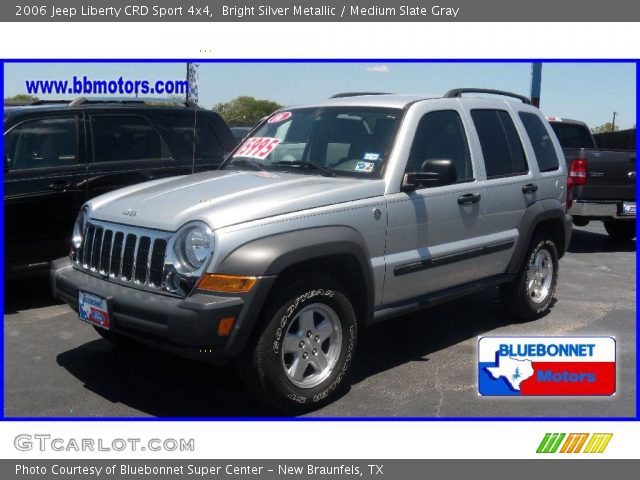2006 Jeep Liberty CRD Sport 4x4 in Bright Silver Metallic