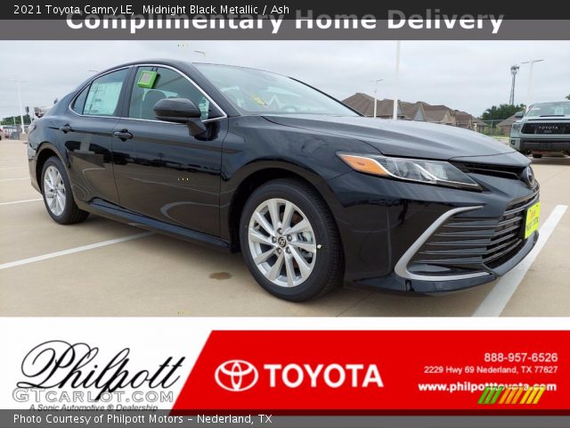 2021 Toyota Camry LE in Midnight Black Metallic