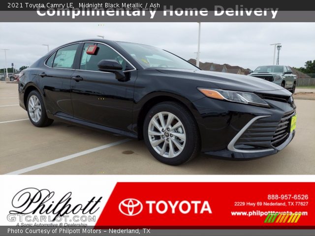 2021 Toyota Camry LE in Midnight Black Metallic
