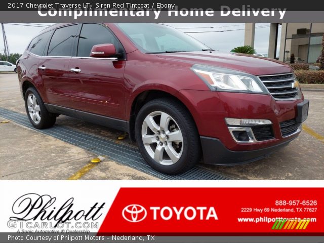 2017 Chevrolet Traverse LT in Siren Red Tintcoat