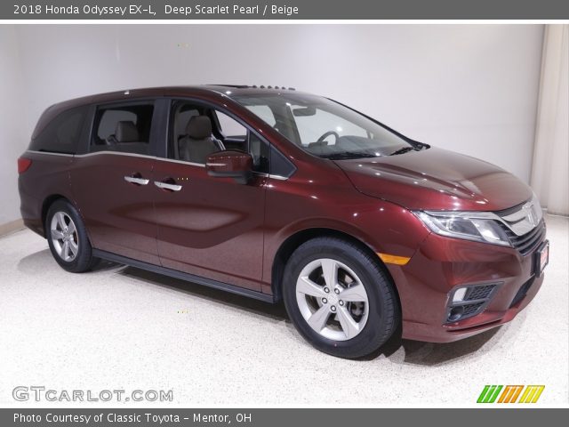 2018 Honda Odyssey EX-L in Deep Scarlet Pearl