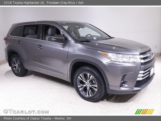 2018 Toyota Highlander LE in Predawn Gray Mica