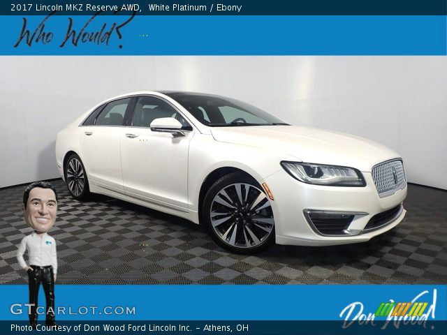 2017 Lincoln MKZ Reserve AWD in White Platinum