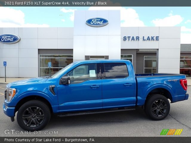 2021 Ford F150 XLT SuperCrew 4x4 in Velocity Blue