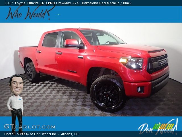 2017 Toyota Tundra TRD PRO CrewMax 4x4 in Barcelona Red Metallic