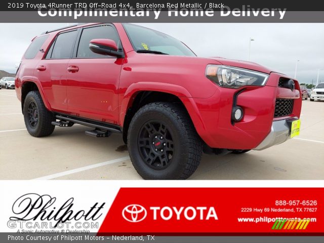 2019 Toyota 4Runner TRD Off-Road 4x4 in Barcelona Red Metallic