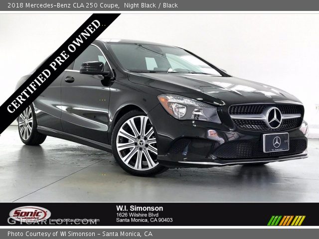 2018 Mercedes-Benz CLA 250 Coupe in Night Black