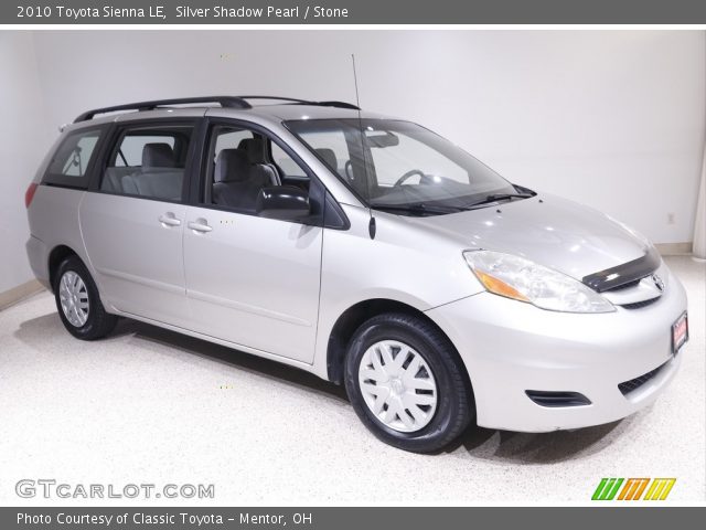 2010 Toyota Sienna LE in Silver Shadow Pearl