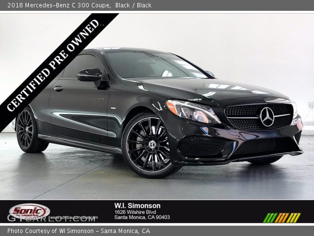 2018 Mercedes-Benz C 300 Coupe in Black