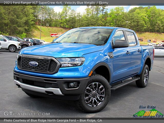 2021 Ford Ranger XLT SuperCrew 4x4 in Velocity Blue Metallic