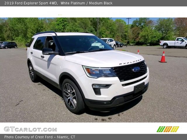 2019 Ford Explorer Sport 4WD in White Platinum