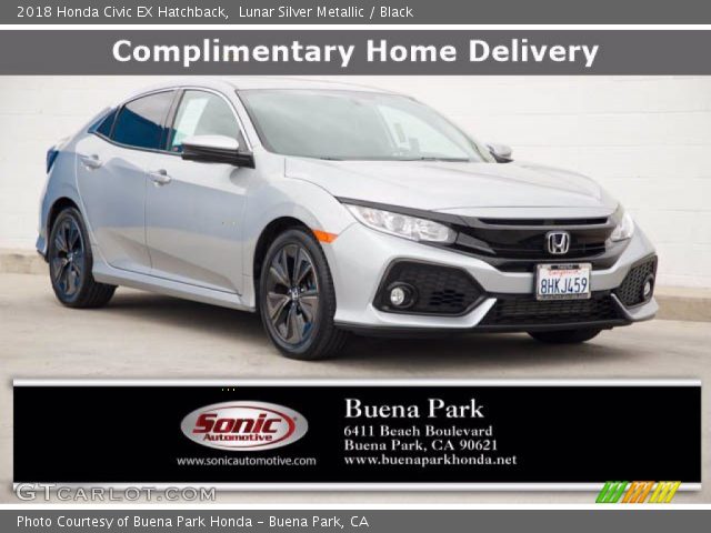 2018 Honda Civic EX Hatchback in Lunar Silver Metallic