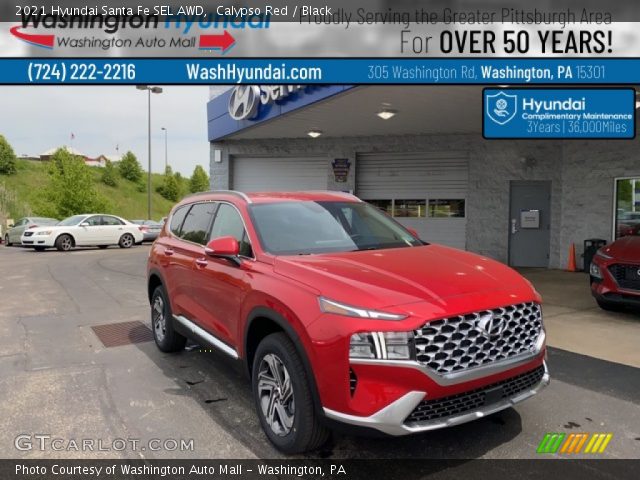 2021 Hyundai Santa Fe SEL AWD in Calypso Red