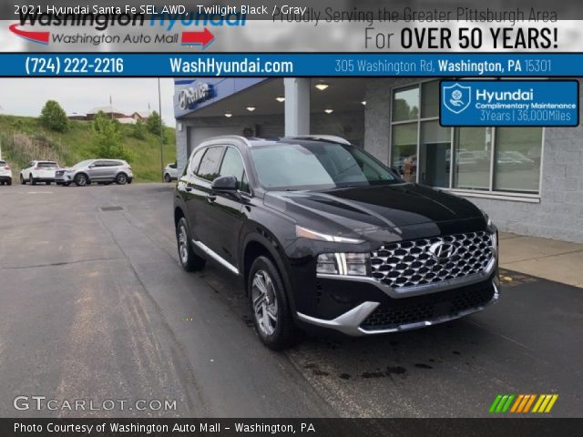 2021 Hyundai Santa Fe SEL AWD in Twilight Black