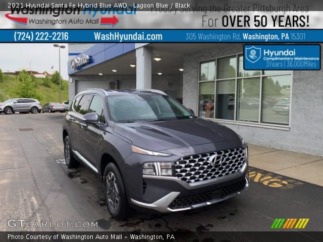 2021 Hyundai Santa Fe Hybrid Blue AWD in Lagoon Blue