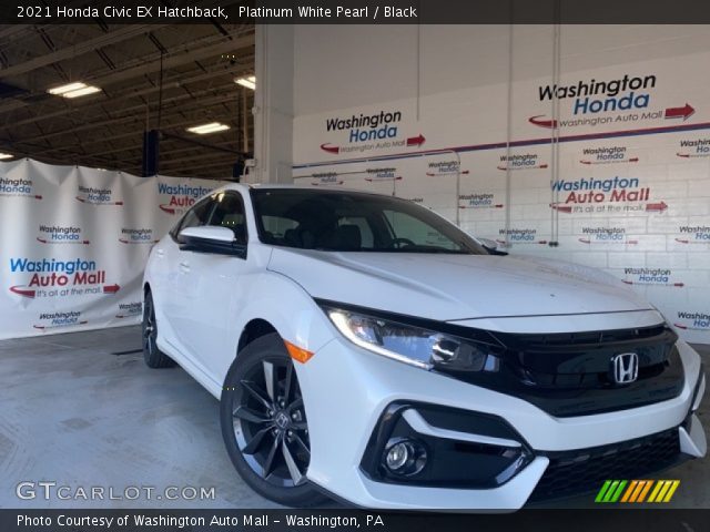2021 Honda Civic EX Hatchback in Platinum White Pearl
