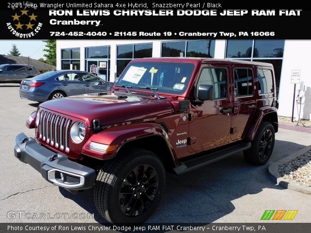 2021 Jeep Wrangler Unlimited Sahara 4xe Hybrid in Snazzberry Pearl