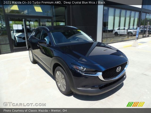 2021 Mazda CX-30 Turbo Premium AWD in Deep Crystal Blue Mica