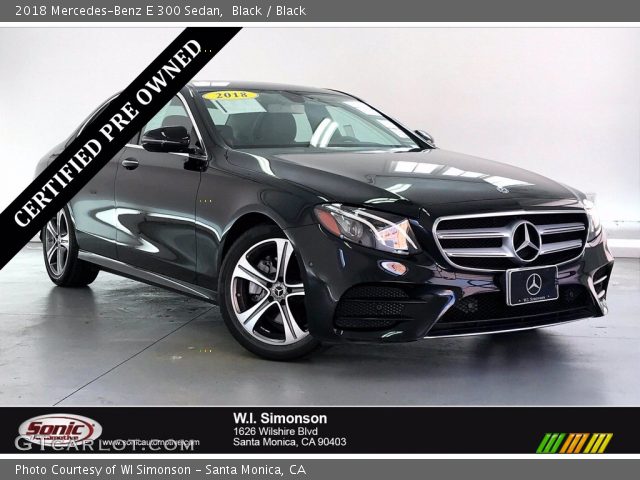 2018 Mercedes-Benz E 300 Sedan in Black