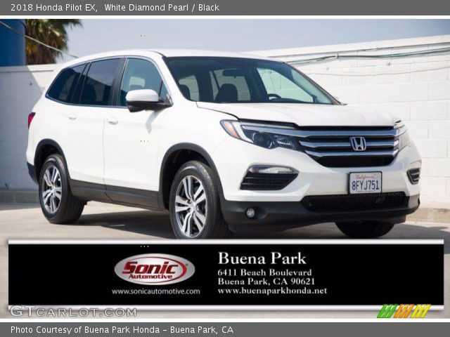 2018 Honda Pilot EX in White Diamond Pearl