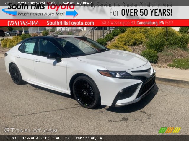 2021 Toyota Camry XSE AWD in Super White