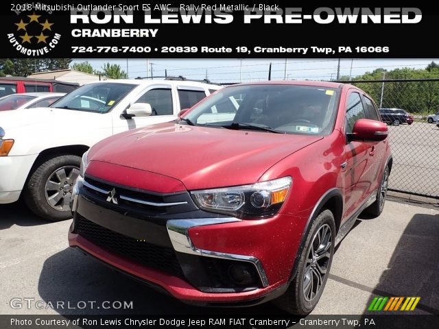 2018 Mitsubishi Outlander Sport ES AWC in Rally Red Metallic