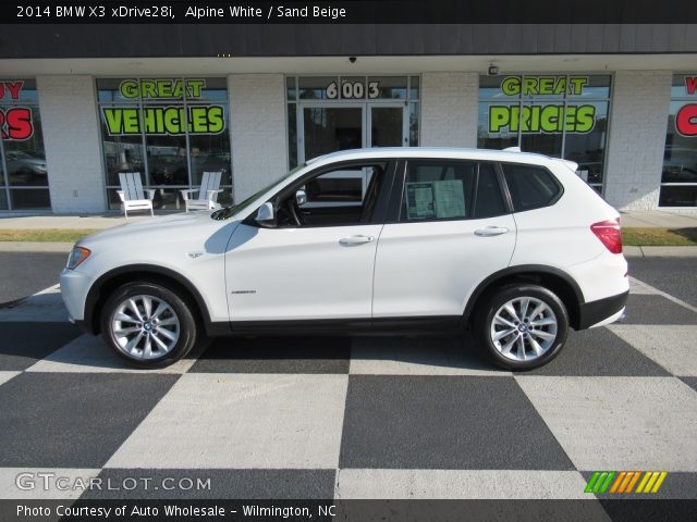 2014 BMW X3 xDrive28i in Alpine White